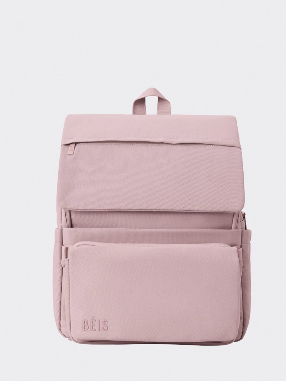 BEIS Baby Bag Backpack in Dusty Pink